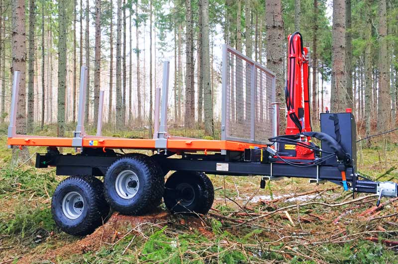 Foresteel Anhänger Zubehör Hydraulische Krane und modulare Holzrungen von epowertec.de E-Mobility