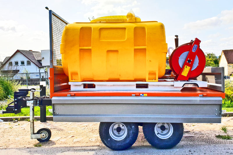 Foresteel Wassertransport- und Bewässerungs-Lösungen mit Wassertank und Pumpsystem von epowertec.de E-Mobility